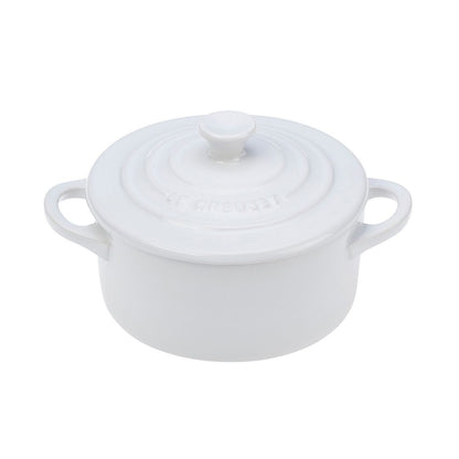  Le Creuset 8oz Round Mini Cocotte | White