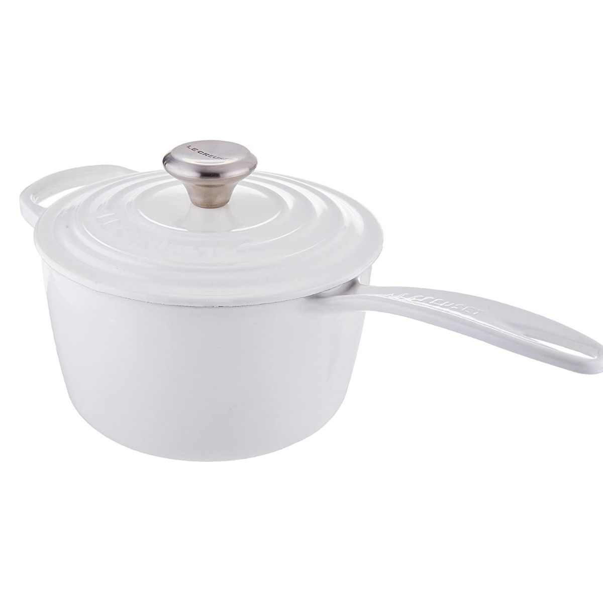  Le Creuset 10-Piece Signature Cookware Set With Stainless Steel Knobs | White