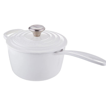  Le Creuset 10-Piece Signature Cookware Set With Stainless Steel Knobs | White