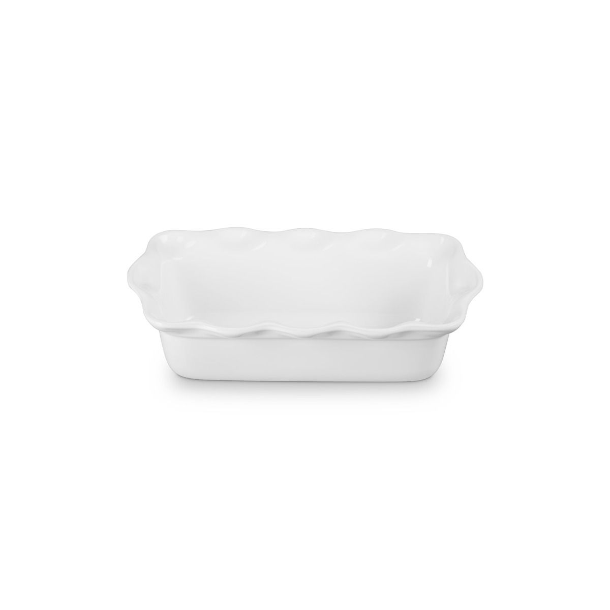  Le Creuset Heritage 9" Fluted Loaf Pan | White